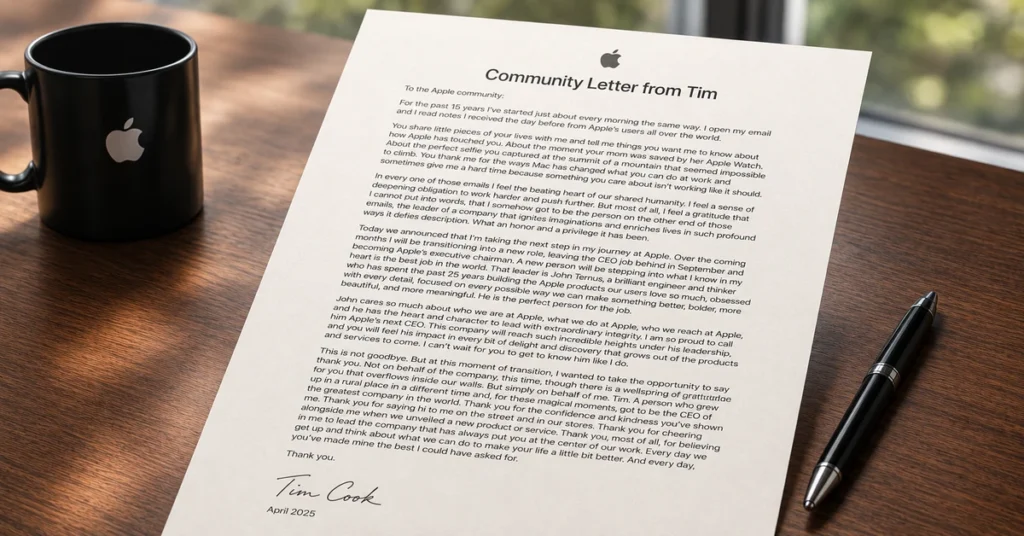 A Farewell Memo That Read Like a Goodbye Letter