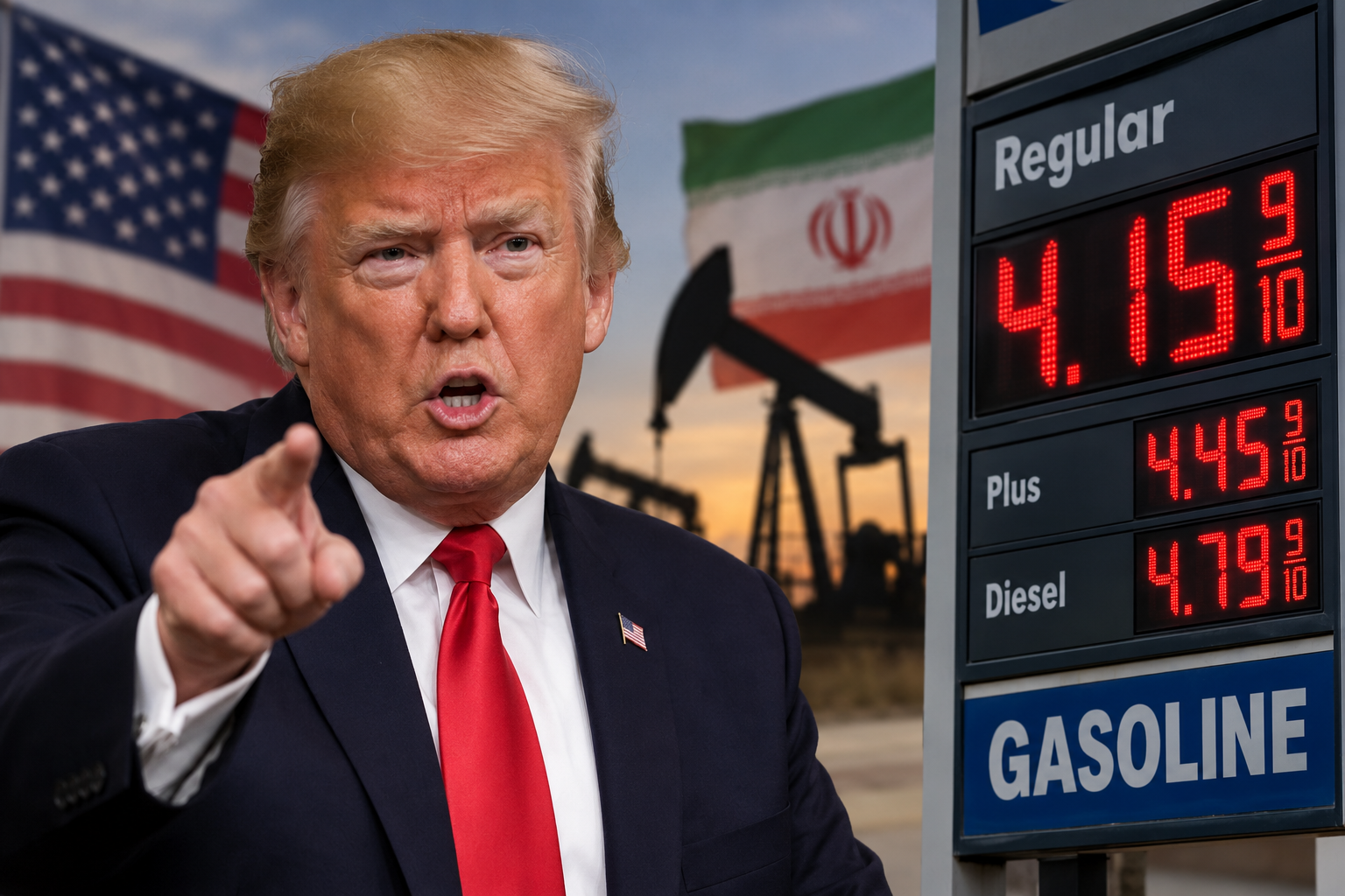 Trump Says Gas Could Fall Below $2 a Gallon After Iran War